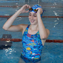 Blue Hawaii Girls Pacer Auto Back Swimsuit