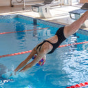 Black Womens Pacer Ecotech Tri Back Swimsuit