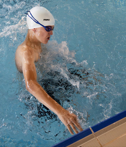 Silicone Swim Cap - White