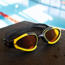 Maru Groove Polarised Mirror Anti Fog Adult Swim Goggles - Yellow & Black