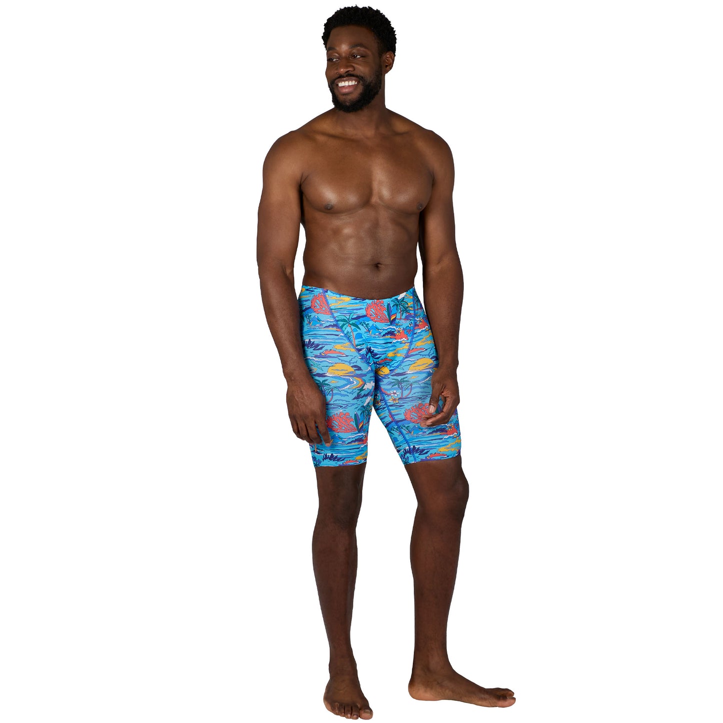 Blue Hawaii Mens Pacer Jammer
