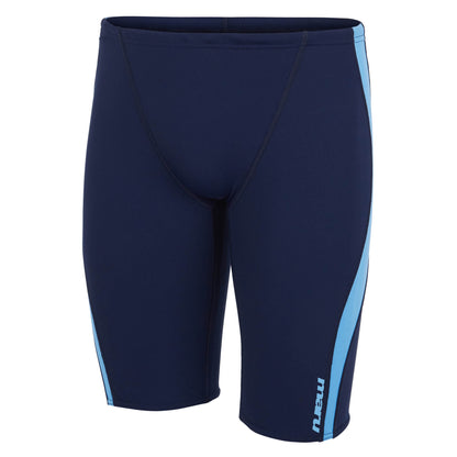 Navy and Cobalt Mens Panel Pacer Swim Jammer