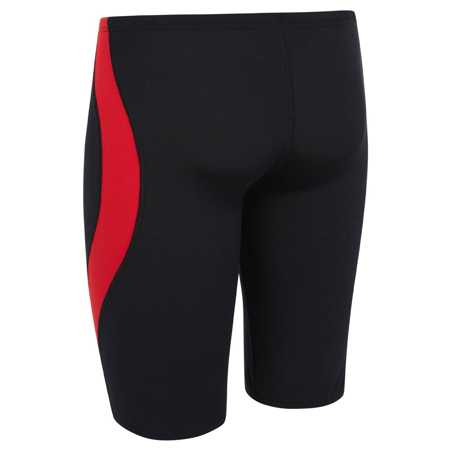 Black and Red Mens Panel Pacer Swim Jammers