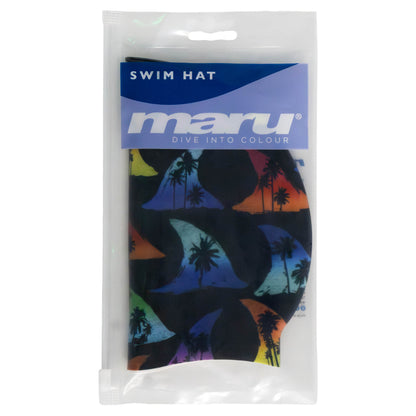 Silicone Swim Cap - Shark Bait Print