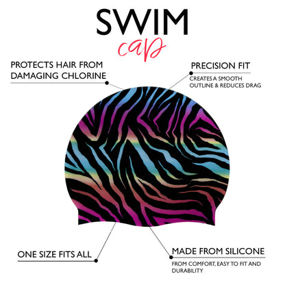 Silicone Swim Cap - Wild Thing Print