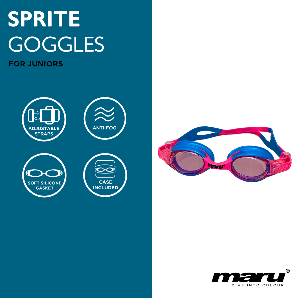Sprite Anti-Fog Junior-Schutzbrille - Rosa und Blau