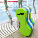 Maru Adult Pull Buoy in Lime, Blue and White