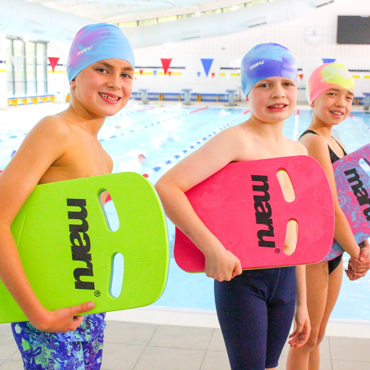 Silicone Swim Cap - Blue and Yellow