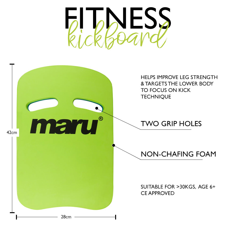 Planche de natation - Bleu et citron vert