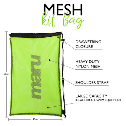 Mesh Bag For Swim Equipment - Lime