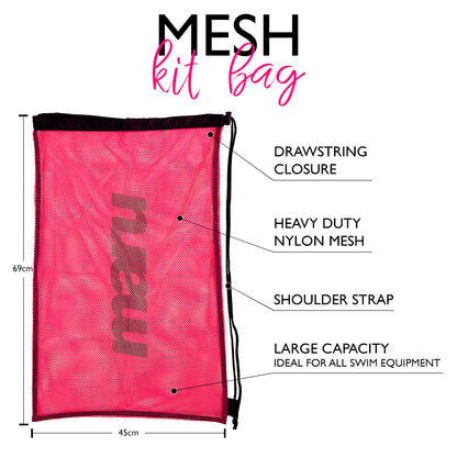 Mesh Bag For Swim Equipment - Pink