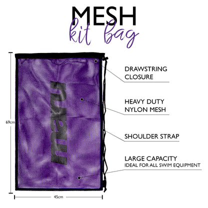 Sac en filet pour équipement de natation - Violet