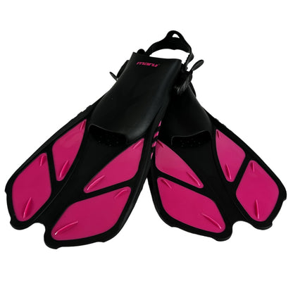 Palmes de plongée – Rose fluo et noir