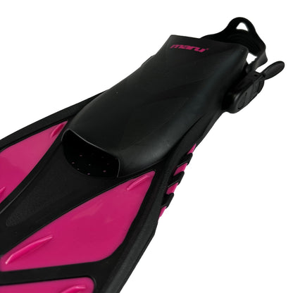 Palmes de plongée – Rose fluo et noir