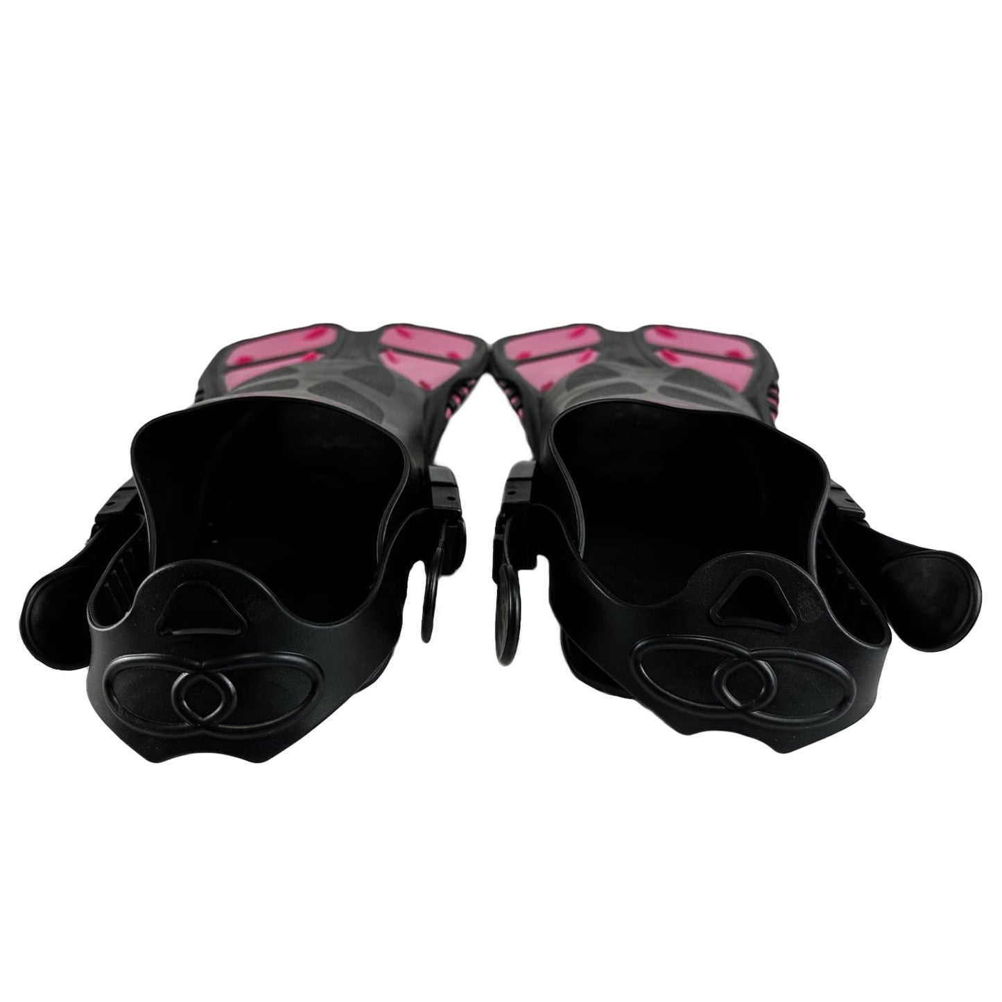 Palmes de plongée – Rose fluo et noir