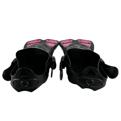 Palmes de plongée – Rose fluo et noir