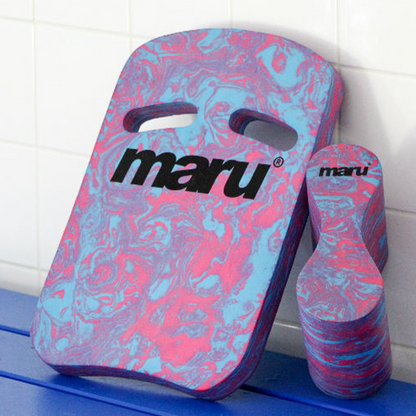 Kickboard - Blauer und rosa Wirbel