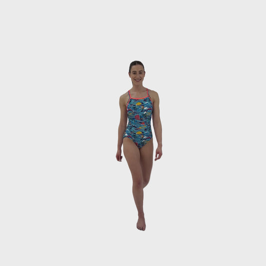 Blue Hawaii Womens Pacer Ace Back Swimsuit