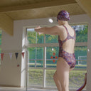 Starz Pacer Ecotech Girls Auto Back Swimsuit