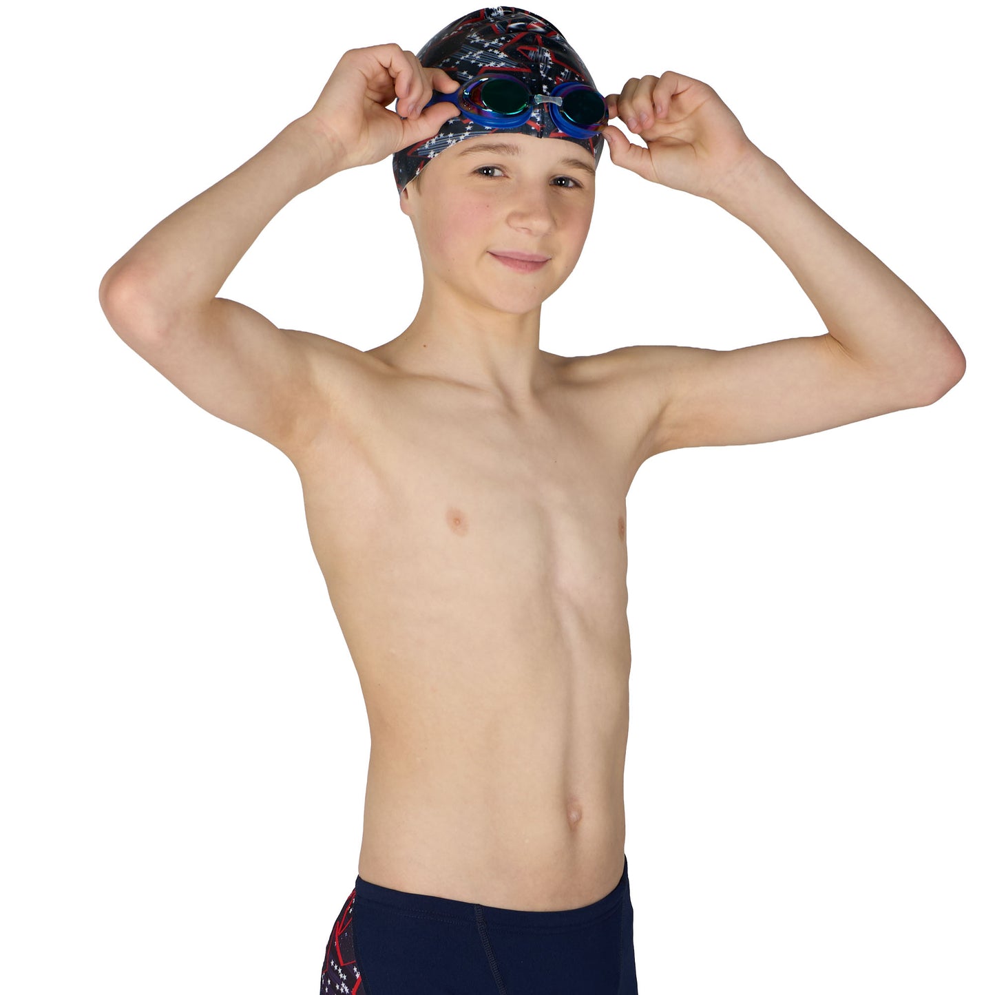 Silicone Swim Cap - Starz Print