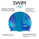 Silicone Swim Cap - Blue Shades