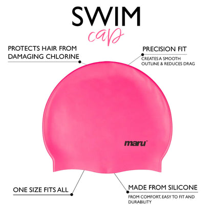 Silicone Swim Cap - Pink