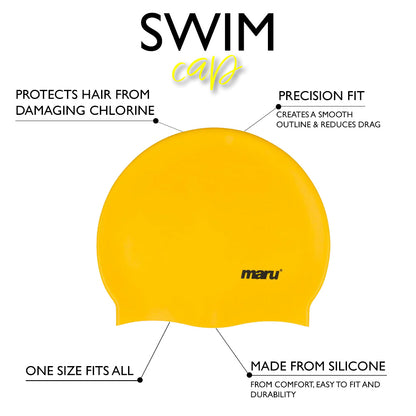 Silicone Swim Cap - Yellow