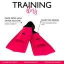 Maru Swim Training Fins - Pink/Black