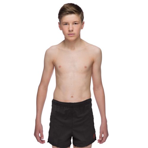 Solid Tactel Boys Swimming Short (Black)