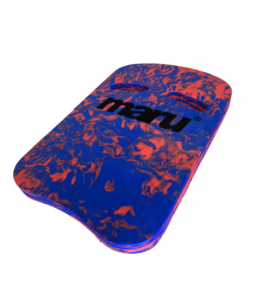 Swirl Two Grip Fitness Kickboard (Swirl Blue/Red)